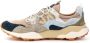 Flower Mountain Yamano 3 Sneaker Wit Militair Blauw Grijs Yamano 3 Sneaker Beige Suède Sneaker met Kurken Binnenzool Multicolor Gray Heren - Thumbnail 8