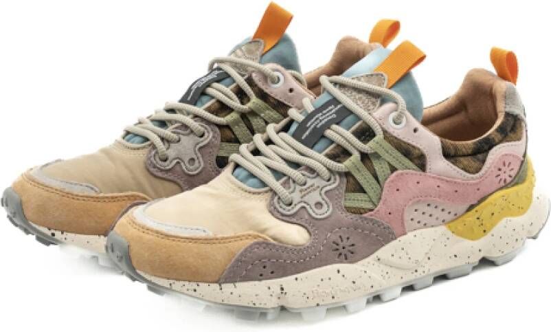 Flower Mountain Yamano Light MustardGrey Sneakers