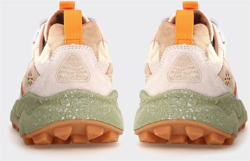 Flower Mountain Yamano Suede Canvas Sneakers in Melk-Beige Multicolor Dames