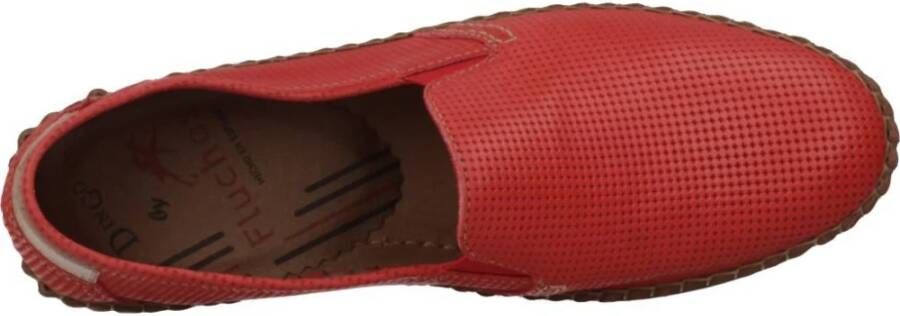 Fluchos Bruin leren loafers met decoratieve details