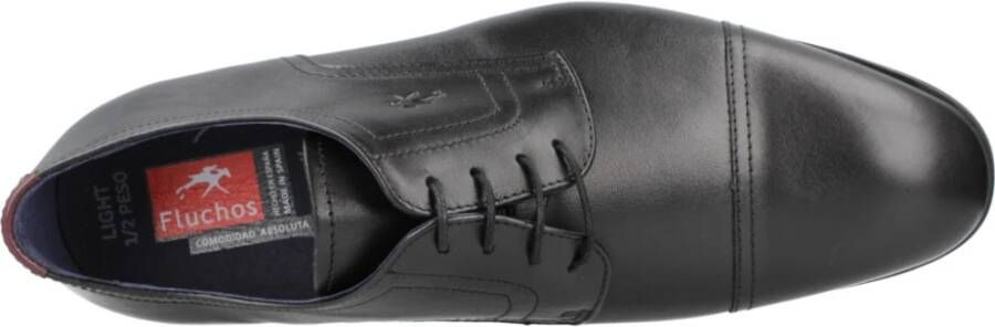 Fluchos Business Shoes Black Heren