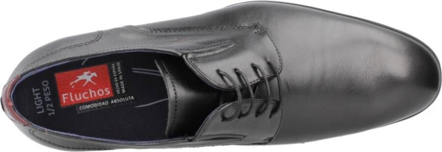 Fluchos Business Shoes Black Heren