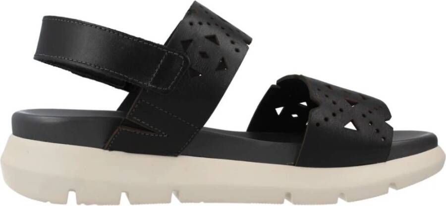 Fluchos Flat Sandals Black Dames