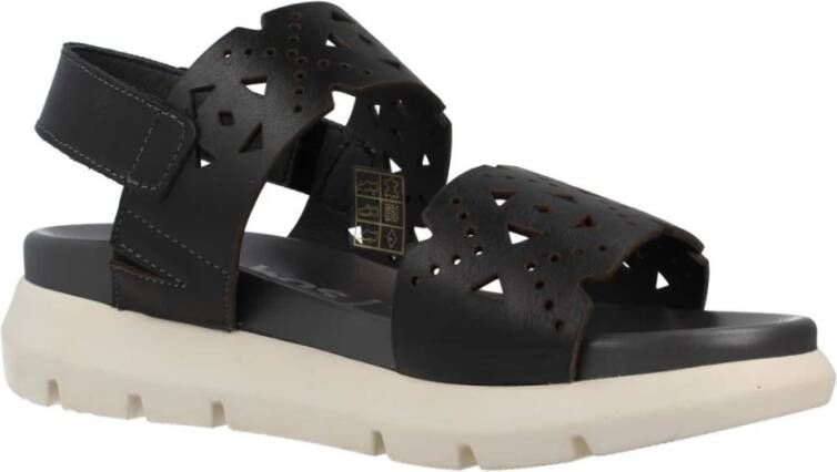 Fluchos Flat Sandals Black Dames