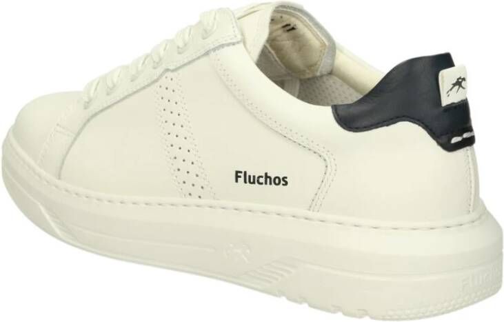 Fluchos Klassieke Leren Loafer Schoenen White Heren