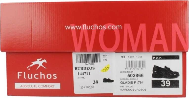 Fluchos Klassieke zwarte loafers F1794 Naplak