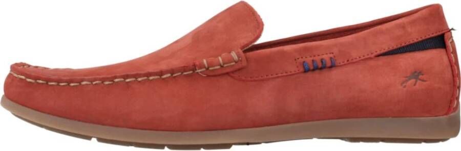Fluchos Stijlvolle heren loafers Red Heren
