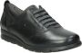 Fluchos Dames Casual Zwarte Leren Schoenen Black Dames - Thumbnail 3