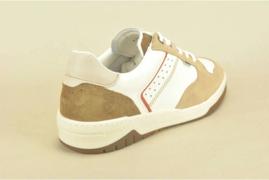 Fluchos Sportieve Beige en Witte Sneakers White Heren