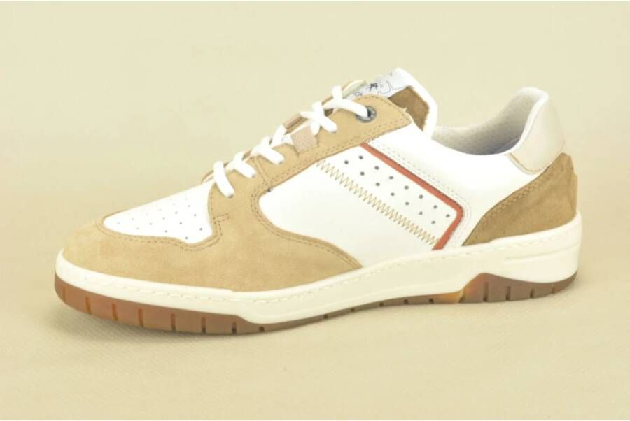 Fluchos Sportieve Beige en Witte Sneakers White Heren