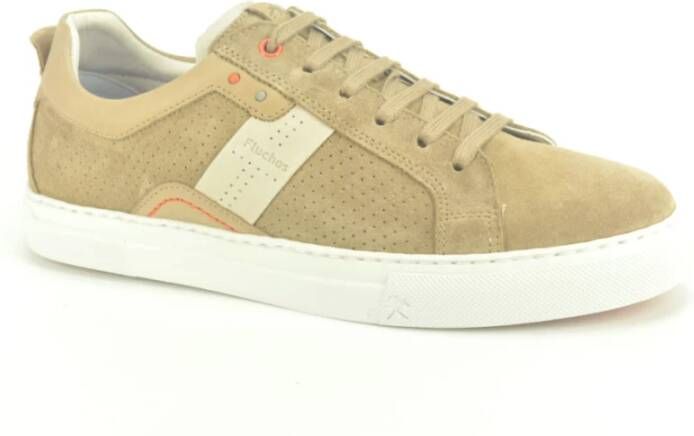 Fluchos Taupe Daim Sneaker N. Multicolor Heren