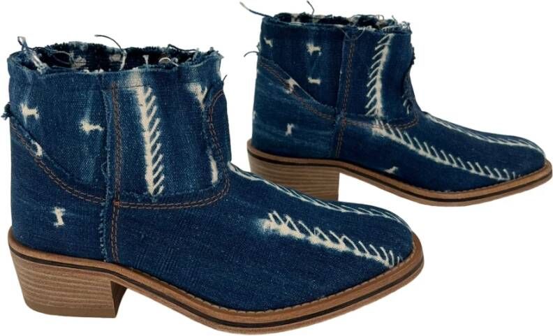 Forte Ankle boots denim Blauw Dames