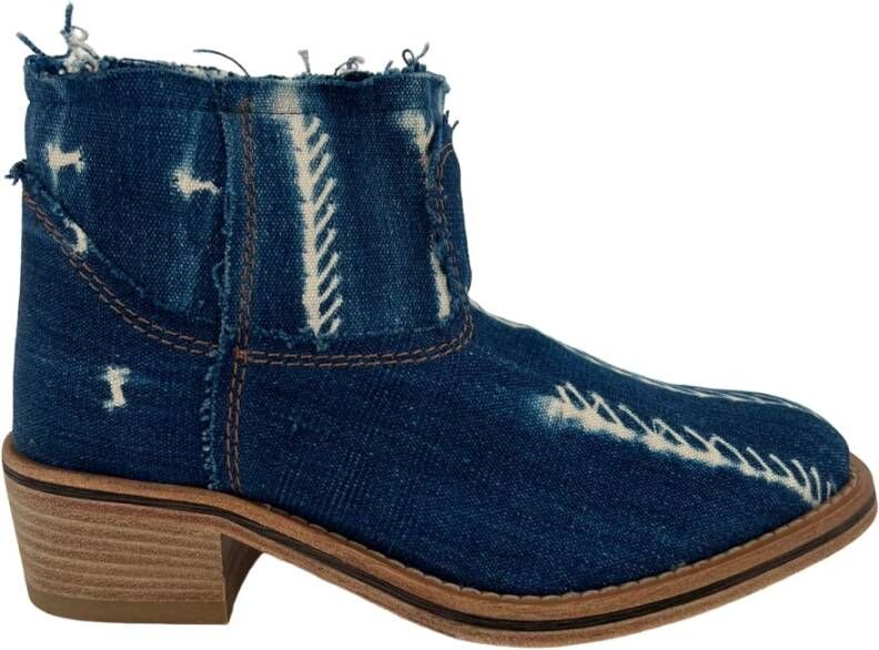 Forte Ankle boots denim Blauw Dames