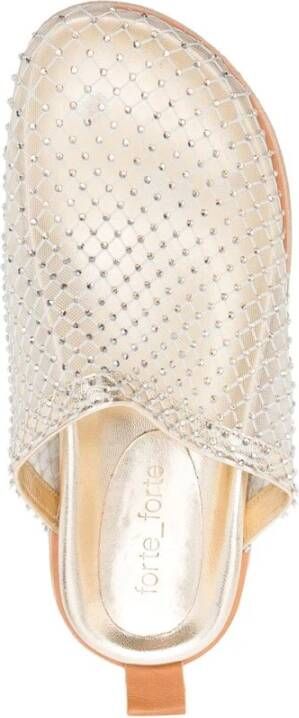 Forte Beige Leren Binnenzool en Zool Schoenen Gray Dames