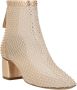 Forte Rhinestone Mesh Enkellaarsjes met Blokhak Yellow Dames - Thumbnail 2