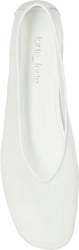 Forte Transparante balletflats White Dames
