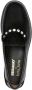 Forte Zwarte Leren Mocassins Kristaldecoratie Black Dames - Thumbnail 3