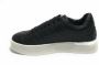 Fracomina Dames lage sneakers in zwart geëmbosseerd eco-leer Black Dames - Thumbnail 3