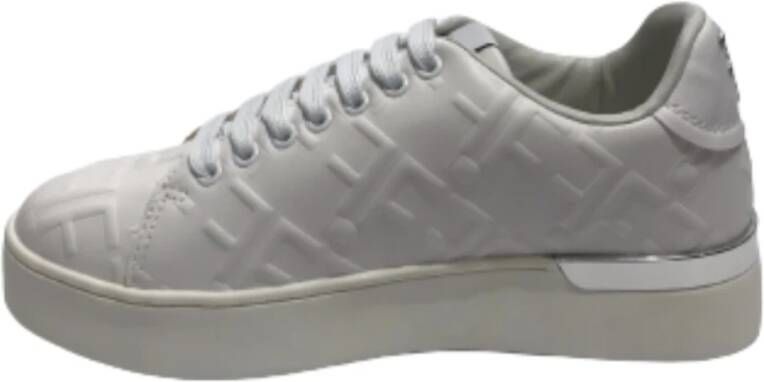 Fracomina Witte geëmbosseerde sneakerschoenen Wit Dames