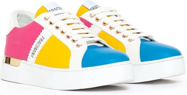 Fracomina Witte Lage Top Veterschoenen Vrouwen