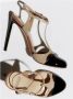 Francesco Russo Bicolor T-band Leren Pumps - Thumbnail 2