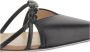 Francesco Russo Italiaanse Leren Sandalen Zwart Enkelband - Thumbnail 2