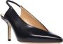 Francesco Russo Militaire Knoop Leren Slingback Pumps Black Dames - Thumbnail 2