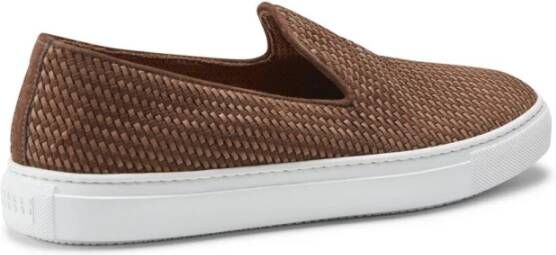 Fratelli Rossetti Italiaanse leren loafers voor heren Brown Heren