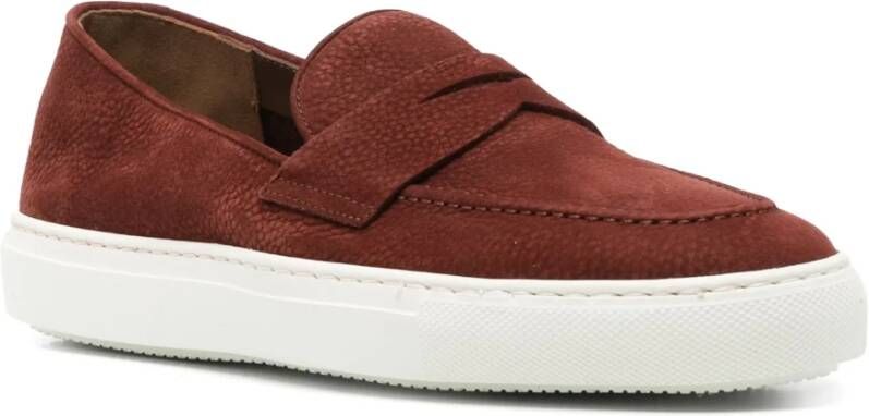 Fratelli Rossetti Leren Penny Loafers Gemaakt in Italië