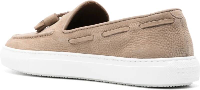 Fratelli Rossetti Tassel Leren Loafers Beige Heren