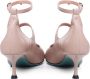 Fratelli Russo Kleurrijke zool leren hak sandalen Beige Dames - Thumbnail 3