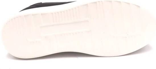 Frau Donkerbruine Leren Sneakers Ronde Neus
