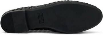 Frau Handgeweven leren loafers met kwastjes