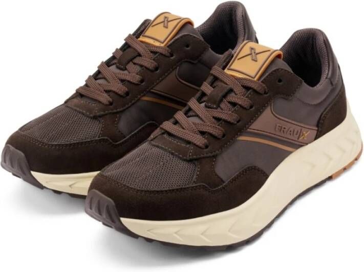 Frau Hybride Cross Sneakers in Chocolade