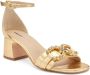 Frau Juwelen gelamineerde sandalen Yellow Dames - Thumbnail 2