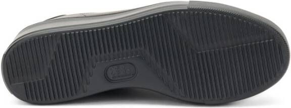 Frau Platform leren sneakers in gunmetal