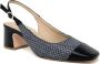 Frau Rafia en leren slingback Multicolor Dames - Thumbnail 2