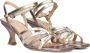Fred de la Bretoniere Multikleur leren sandalen met kittenhak Multicolor Dames - Thumbnail 15