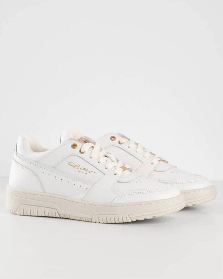 Fred de la Bretoniere Yara Mega Leren Sneakers White Dames