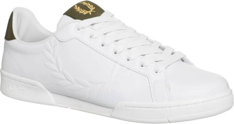 Fred Perry B722 Leren Sneakers Wit Heren