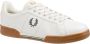 Fred Perry Leren Sneakers met Contrast Hiel Tab White Heren - Thumbnail 4