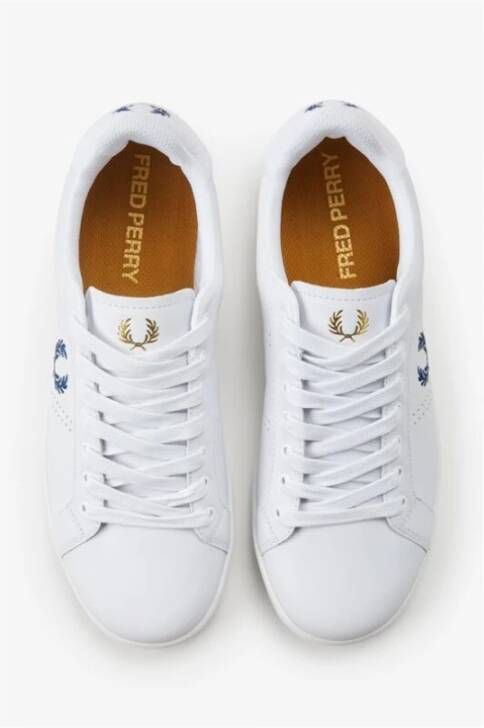 Fred Perry Badstof Sneakers met Laurierdetails