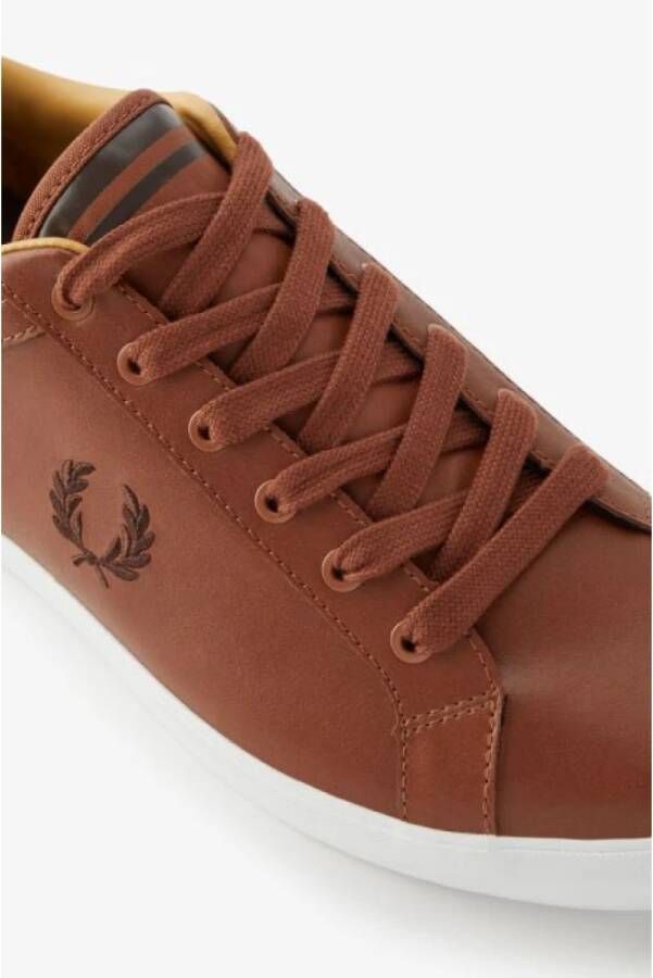 Fred Perry Baseline Leren Tennisschoenen