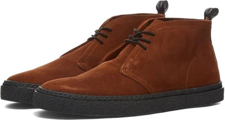 Fred Perry Hawley Suede Boot Ginger Bruin Heren
