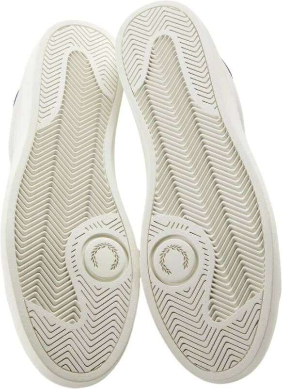 Fred Perry Heren Leren Spencer Sneakers Beige Heren
