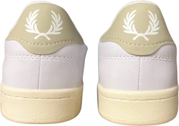 Fred Perry Leren Sneakers Stijlvol Model Wit Heren