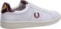 Fred Perry men's shoes leather trainers sneakers b722 Wit Heren - Thumbnail 15