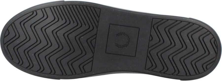 Fred Perry Premium Leren Sneakers voor Mannen Black Heren