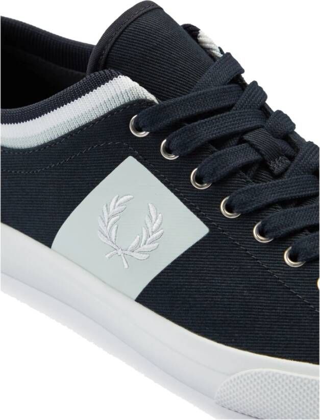 Fred Perry Tipped Cuff Twill Navy-43 Sneakers Blauw Heren