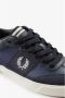 Fred Perry Stijlvolle Leren Sneakers Blauw Heren - Thumbnail 2